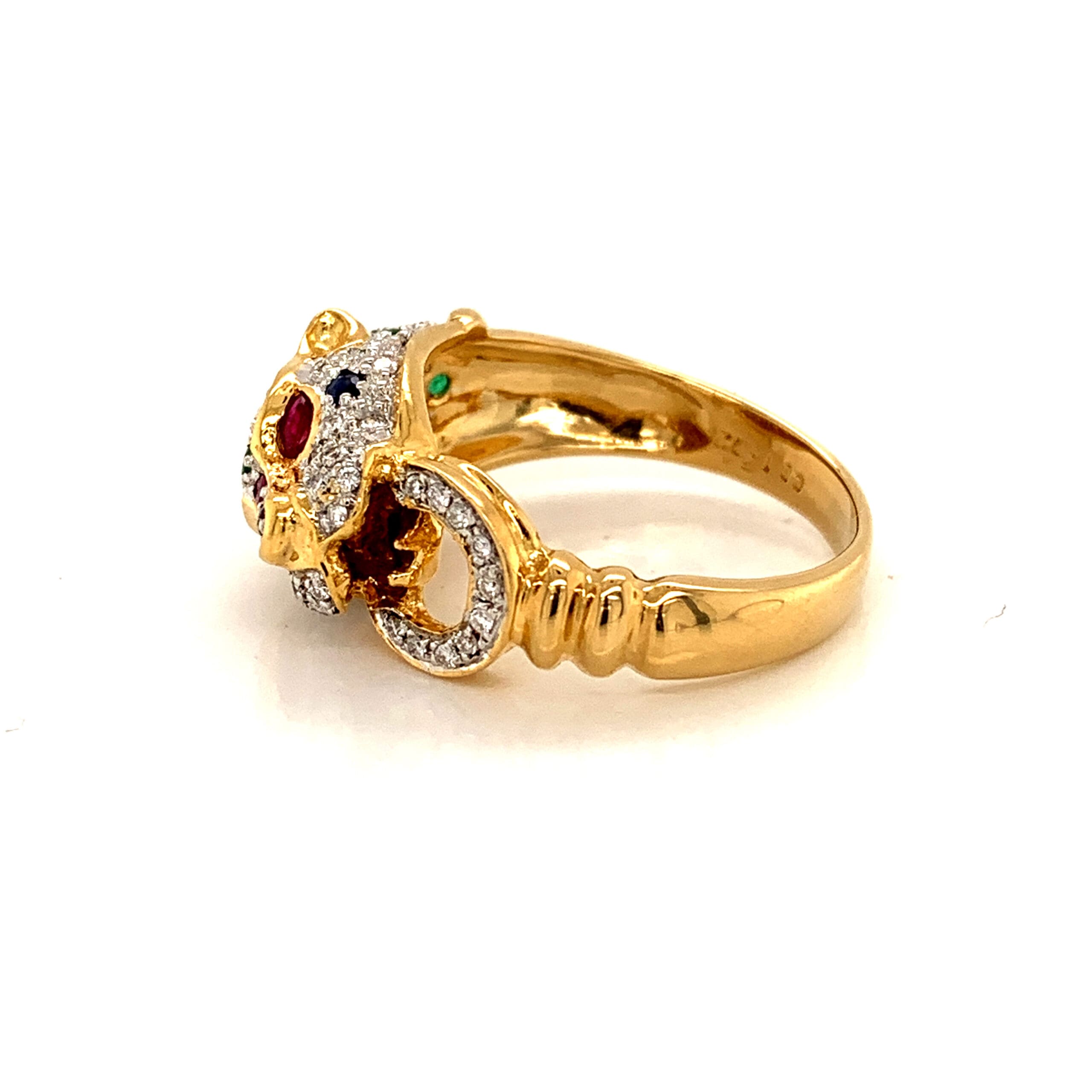 Cartier Style 18ct Gold Leopard Ring