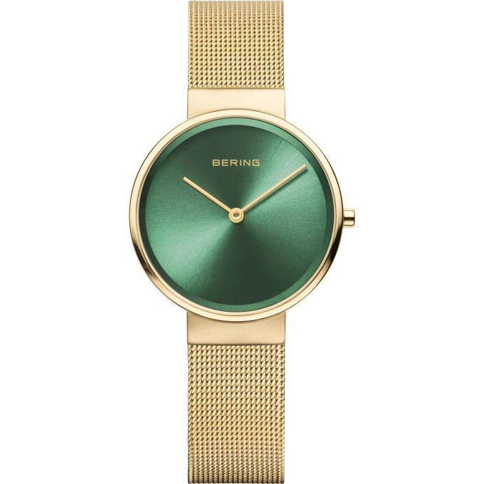 Bering Ladies Green Dial Watch 14531-338