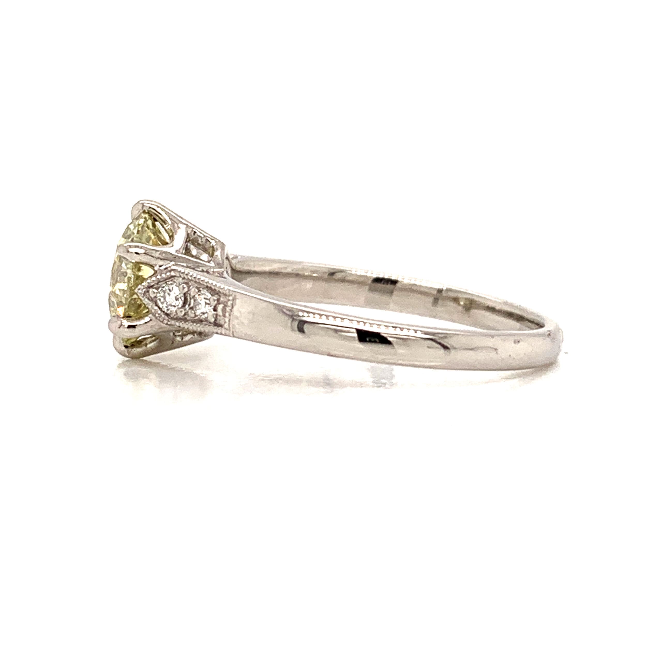 Vintage Platinum 1.25ct Diamond Solitaire Ring