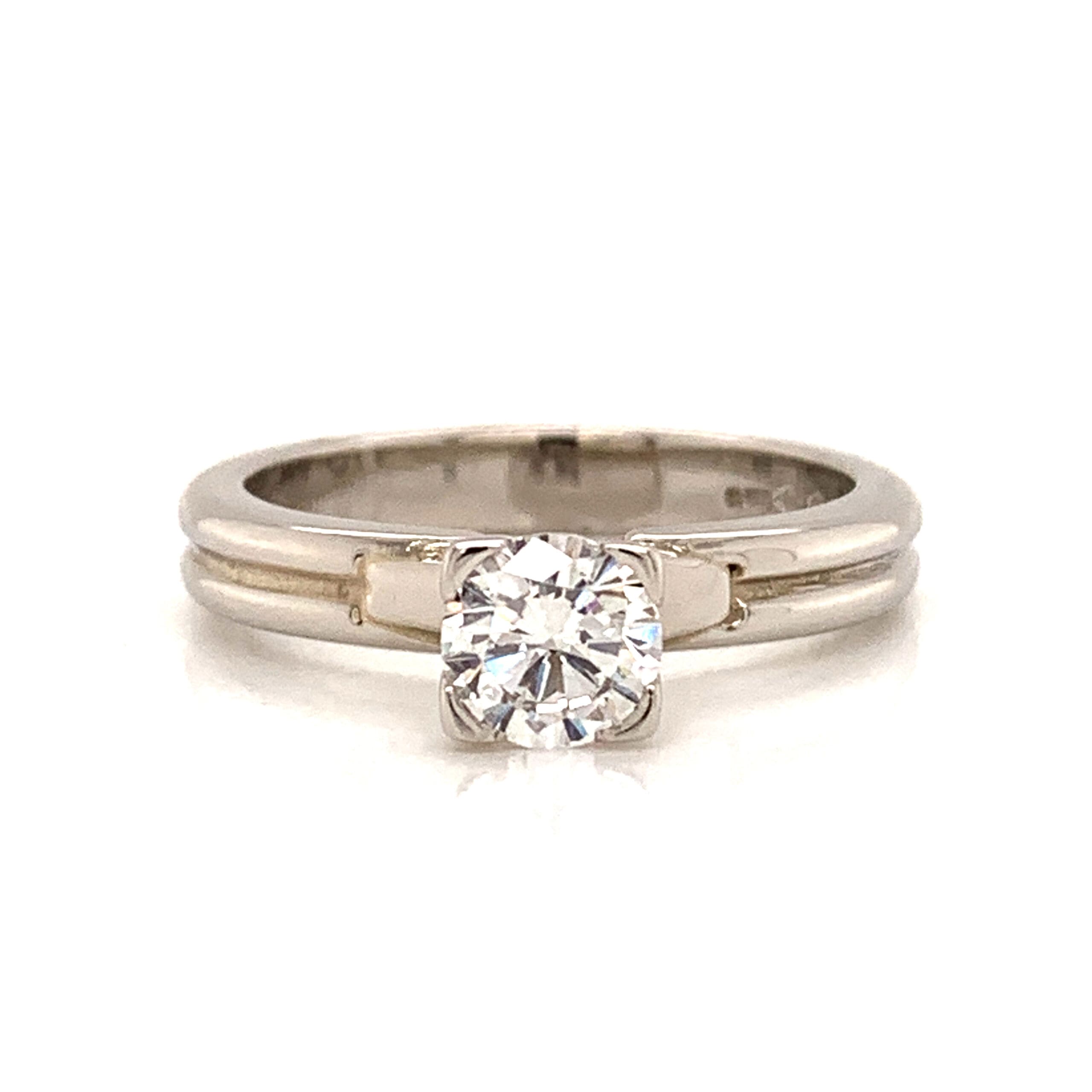 Platinum 0.60ct Diamond Solitaire Ring