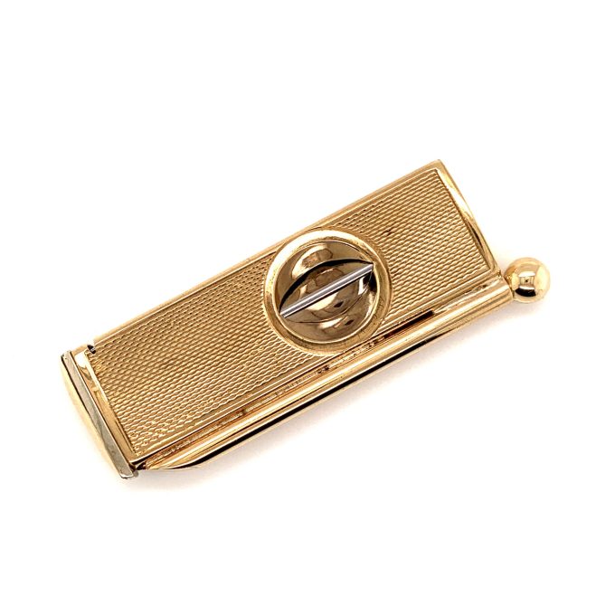 9ct Gold Cigar Cutter with Piercer
