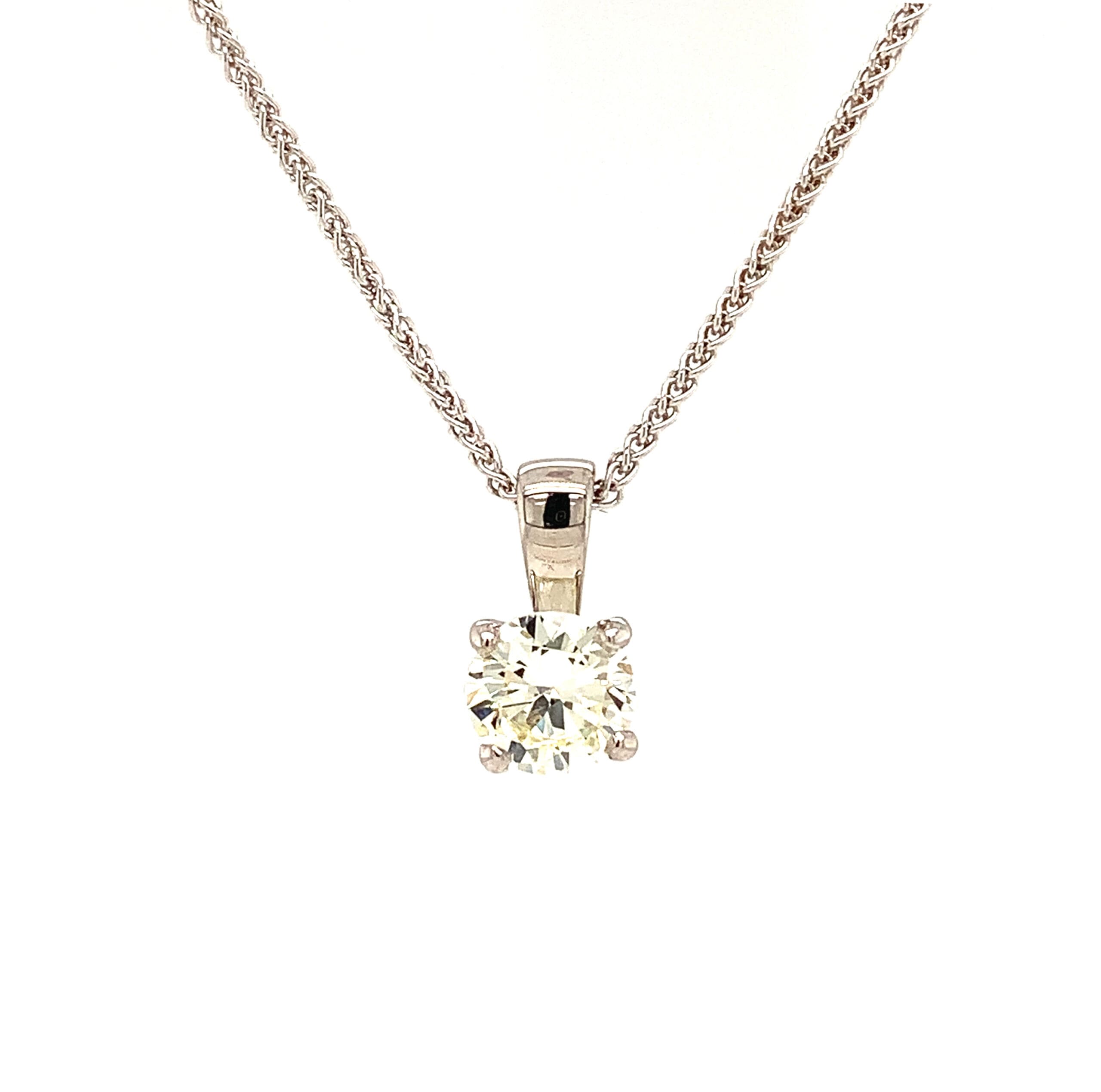 0.67ct Diamond Solitaire Necklace