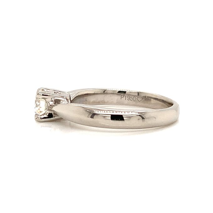 0.40ct Diamond Platinum Solitaire Ring