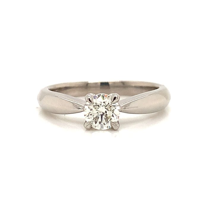 0.40ct Diamond Platinum Solitaire Ring