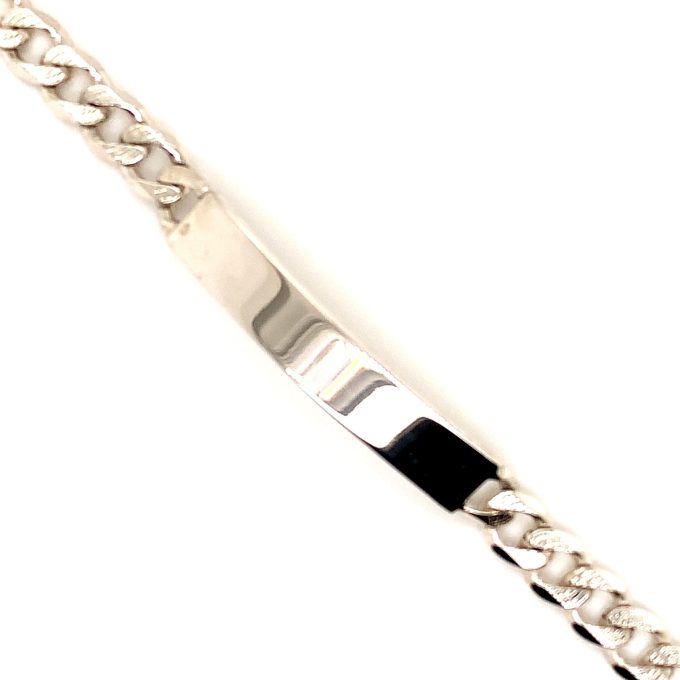 Ladies Sterling Silver Identity Bracelet