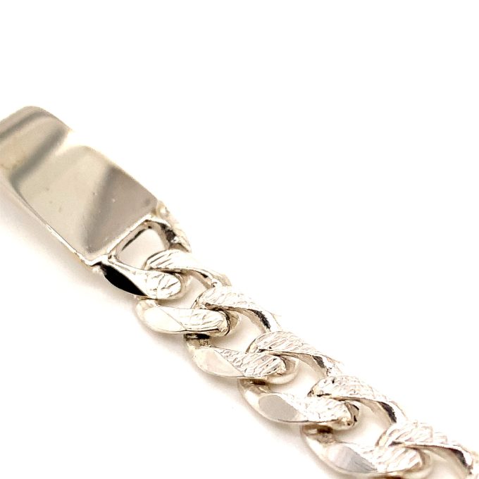 Ladies Sterling Silver Identity Bracelet