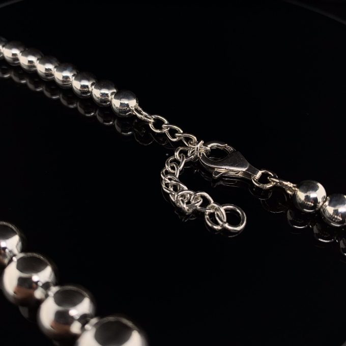 Silver Bead Necklace