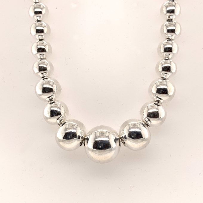Silver Bead Necklace