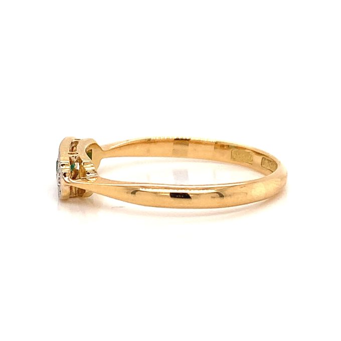 Vintage Emerald and Diamond Ring
