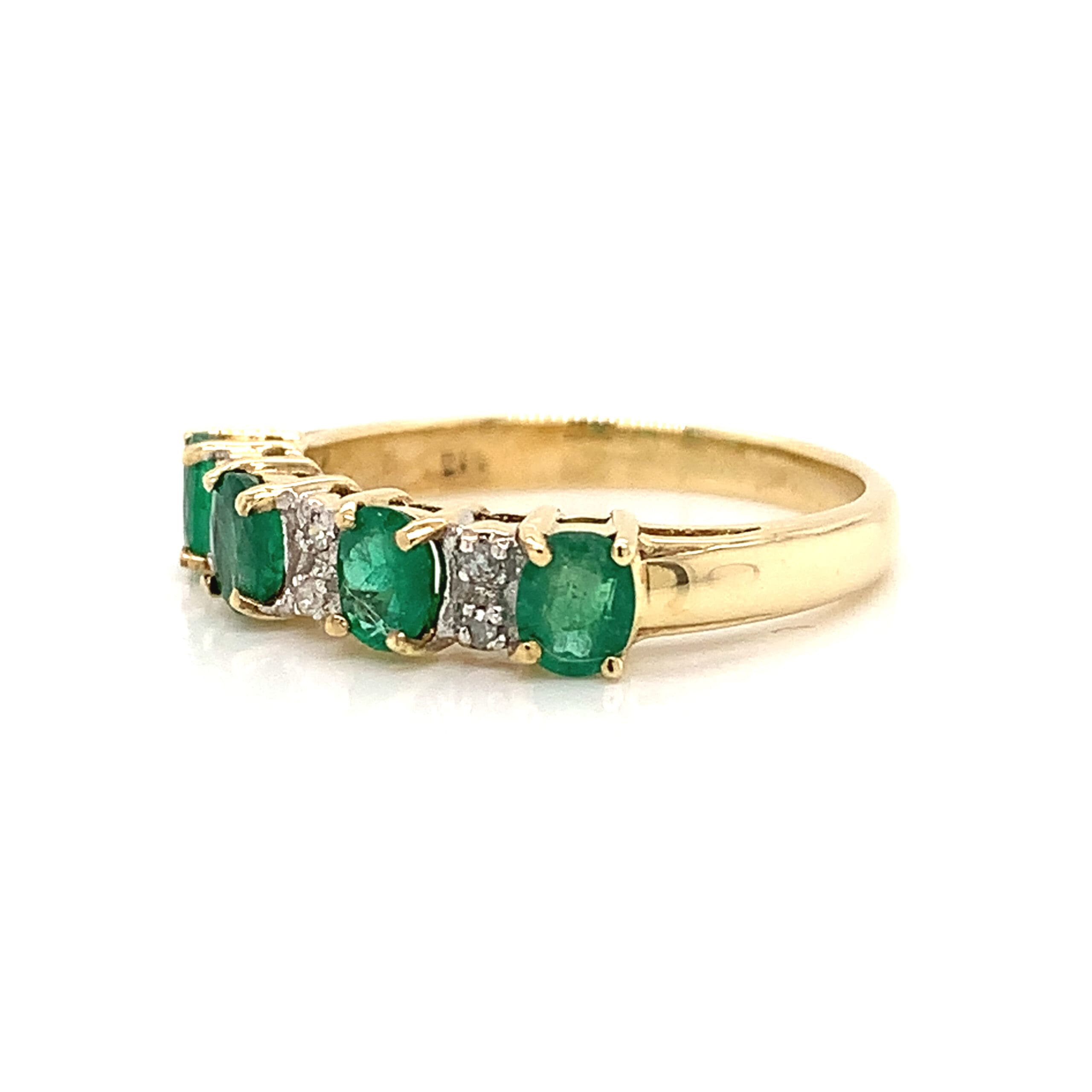 Emerald and Diamond Ring