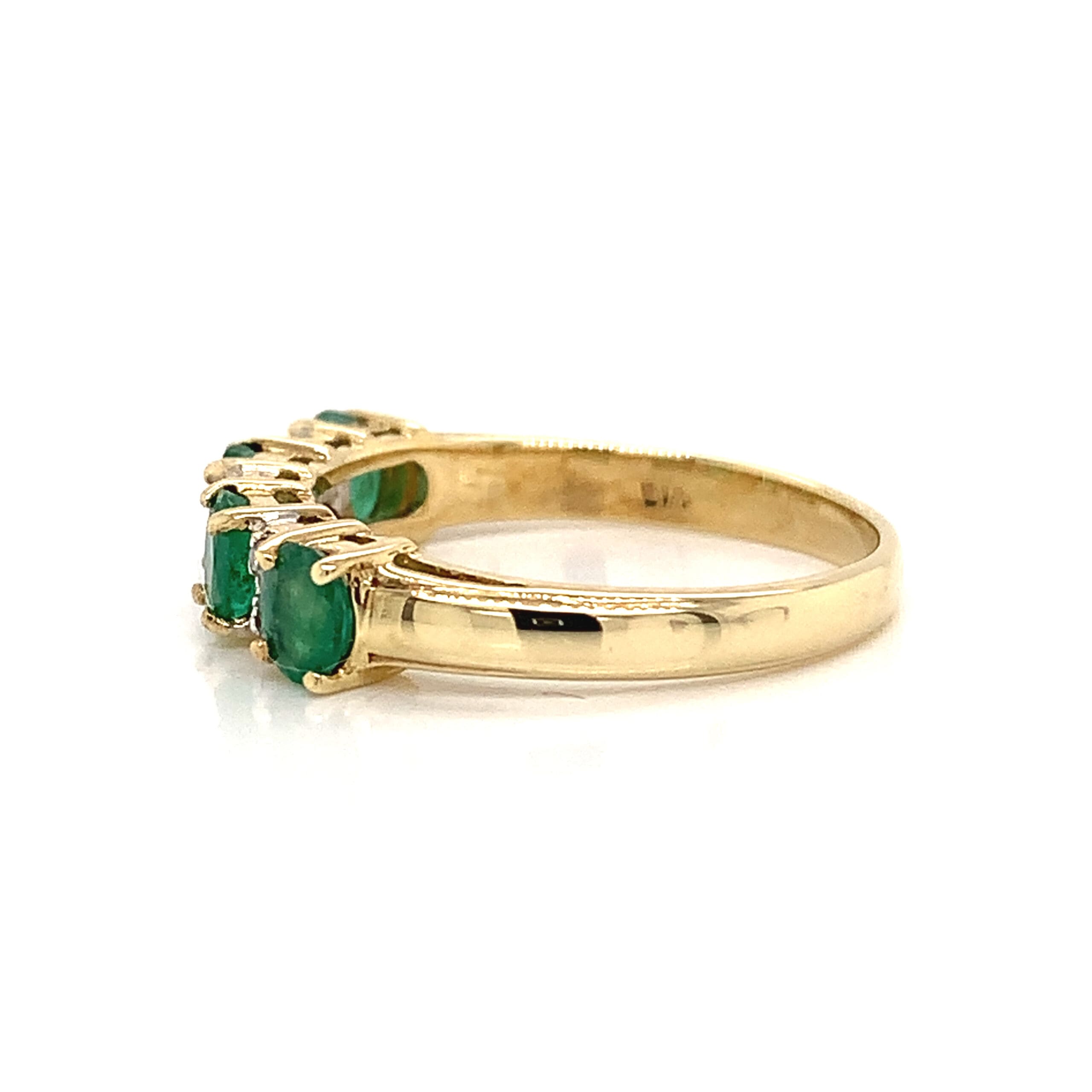 Emerald and Diamond Ring