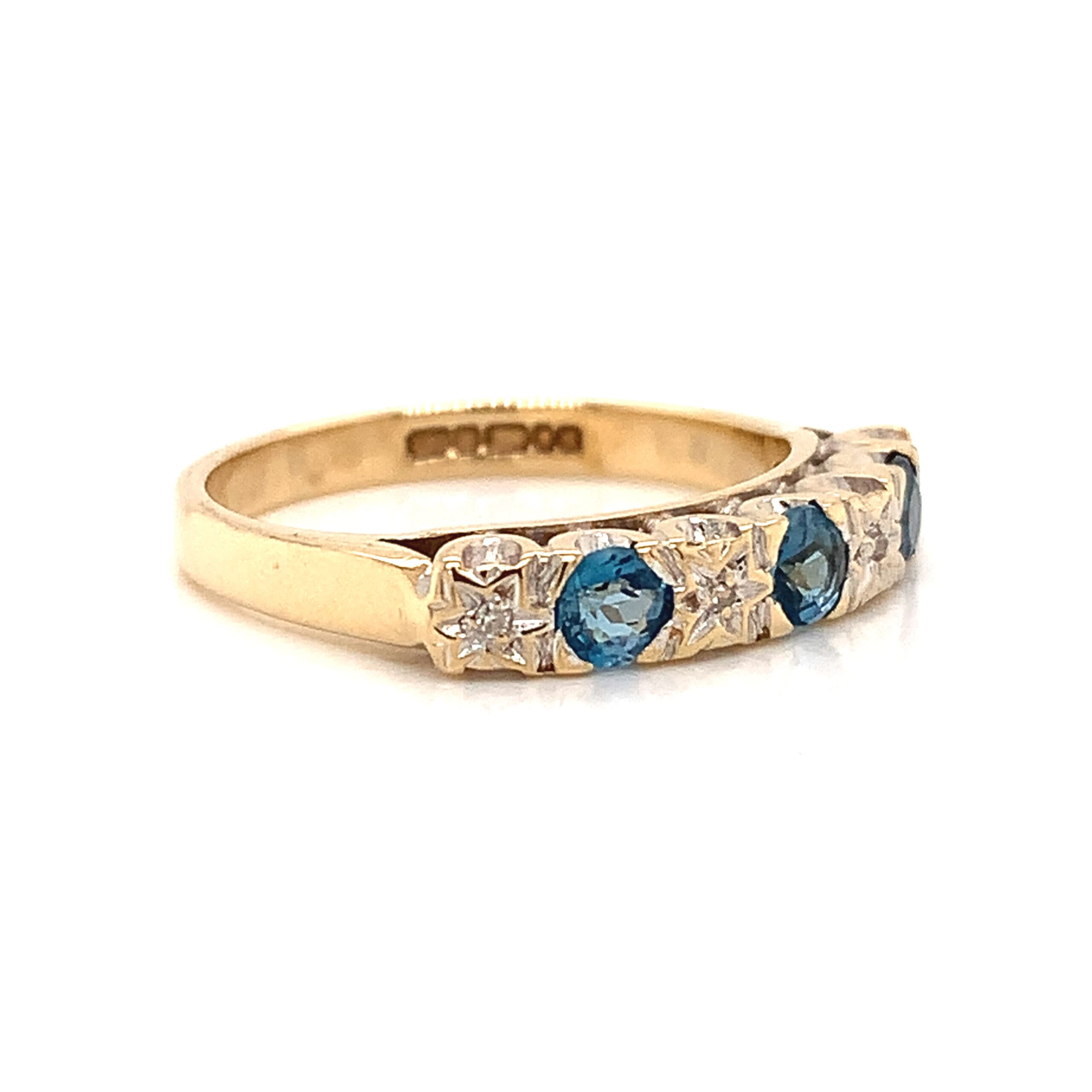 Topaz and Diamond Eternity Ring