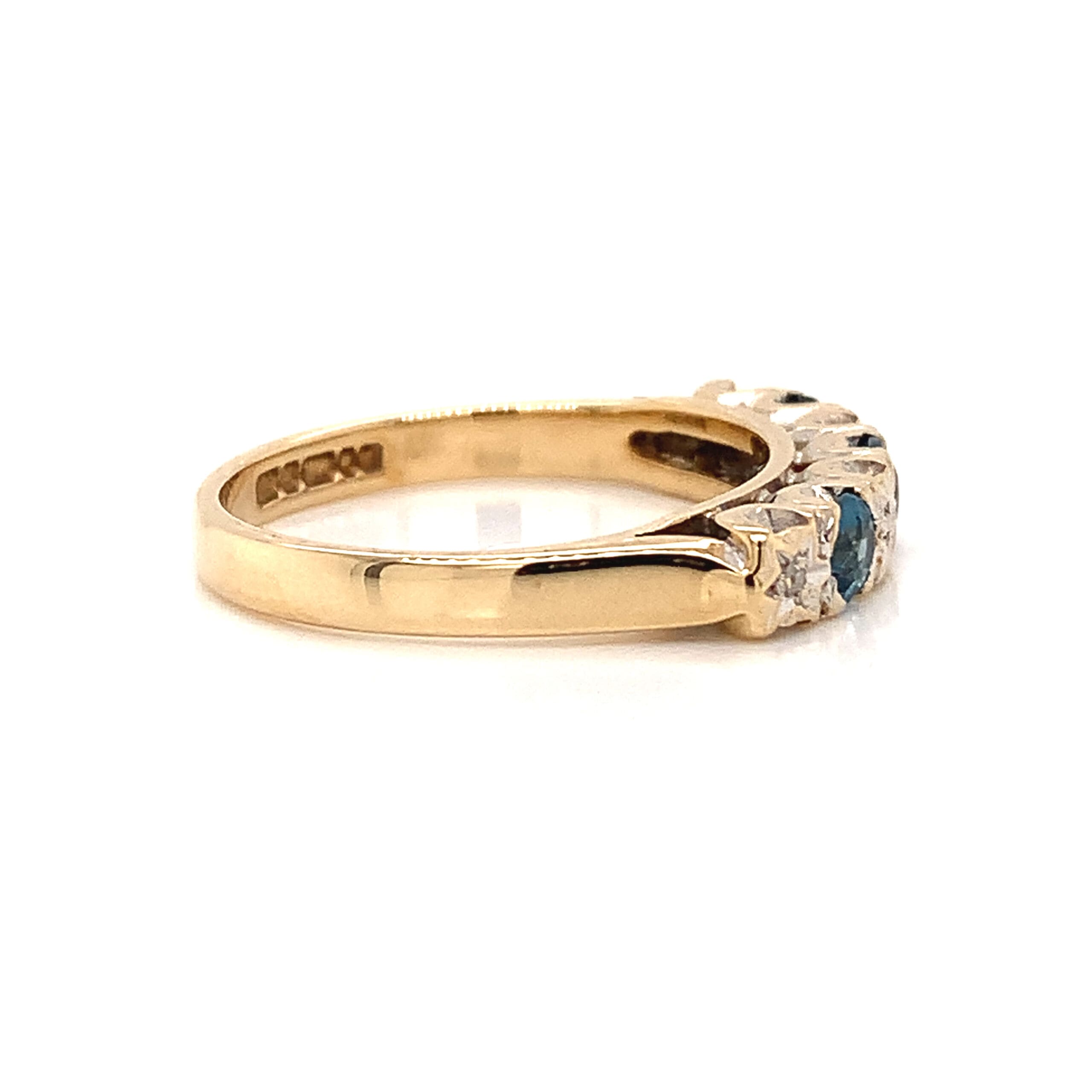 Topaz and Diamond Eternity Ring