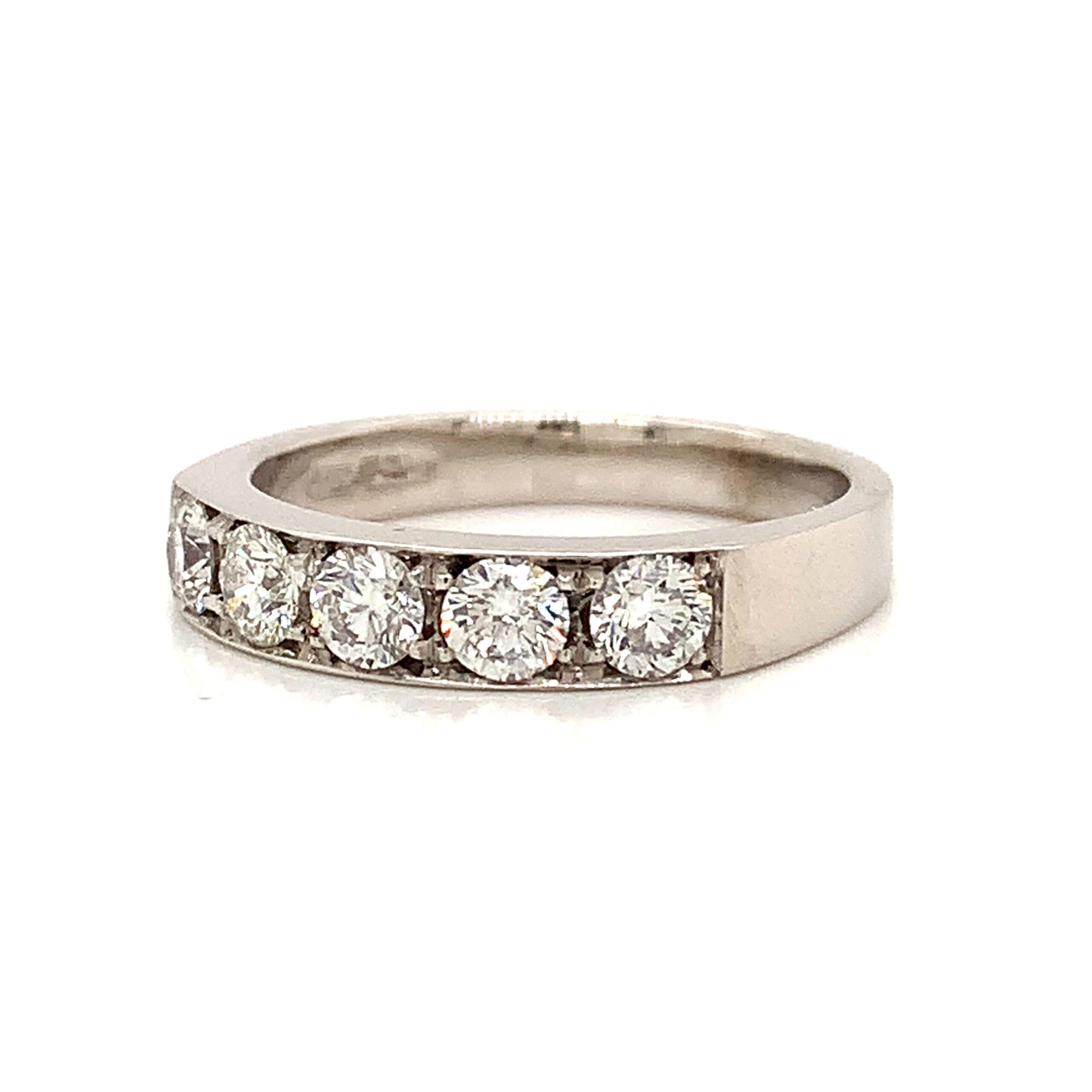 18ct Gold Five Diamond Band Ring