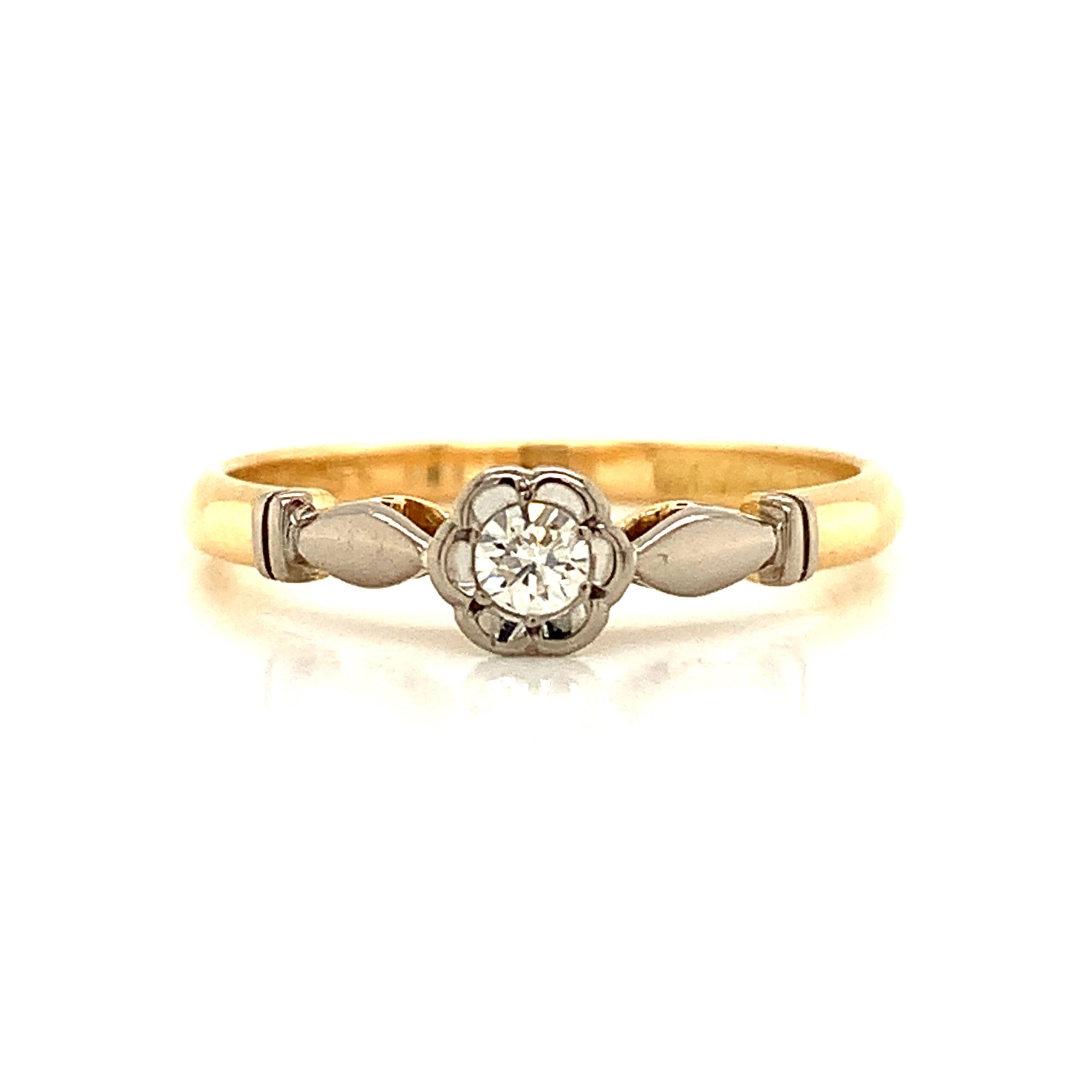 Vintage Diamond Solitaire Ring
