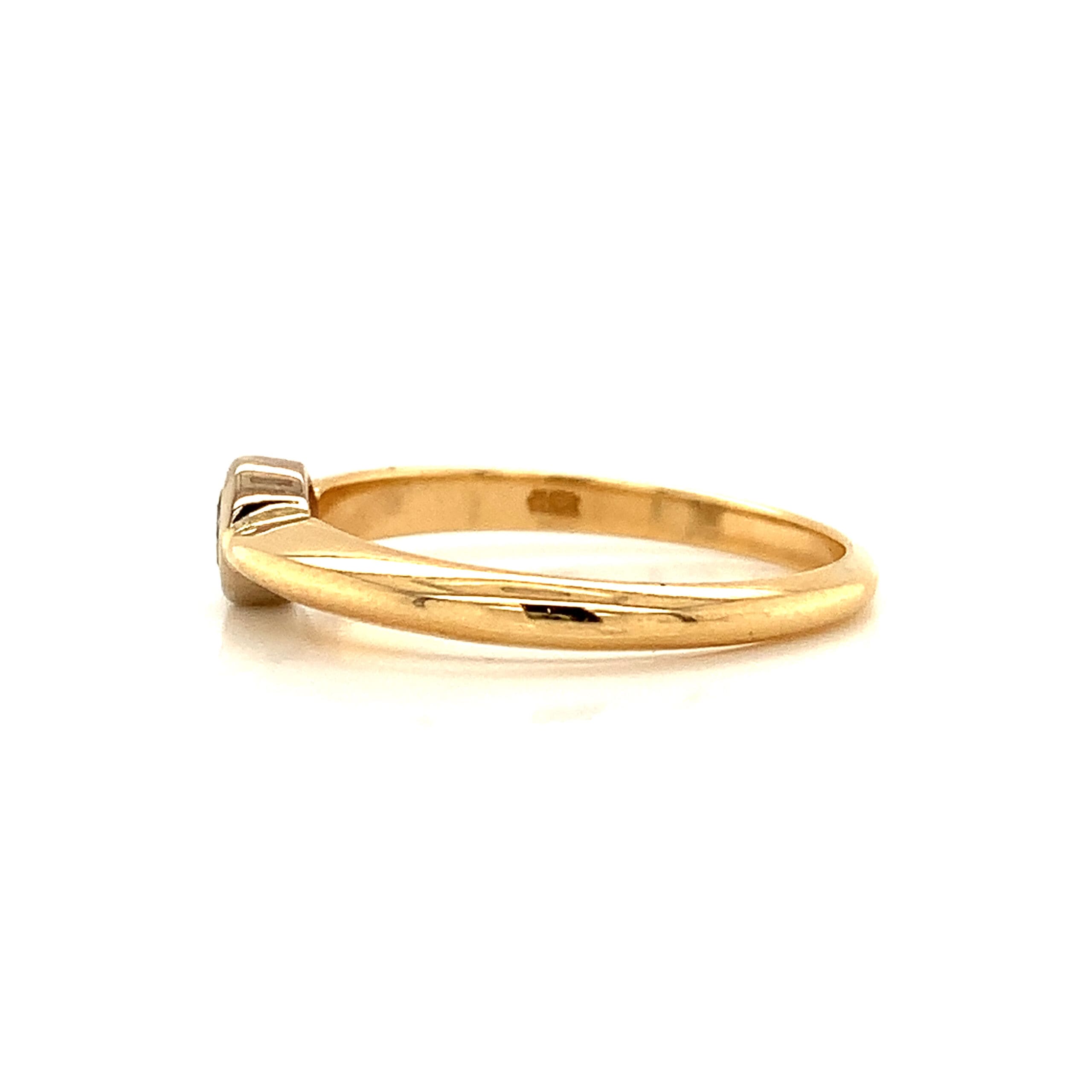 Modern Diamond Solitaire Ring