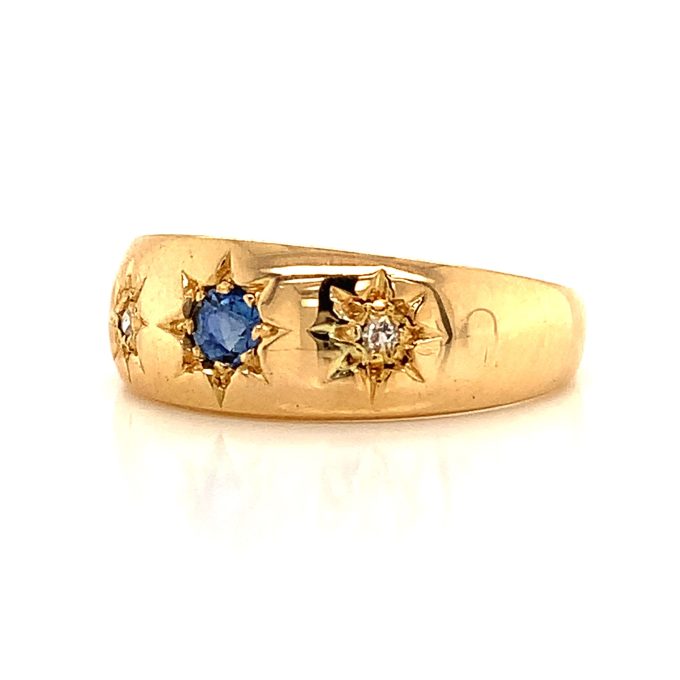 Antique Sapphire and Diamond Ring