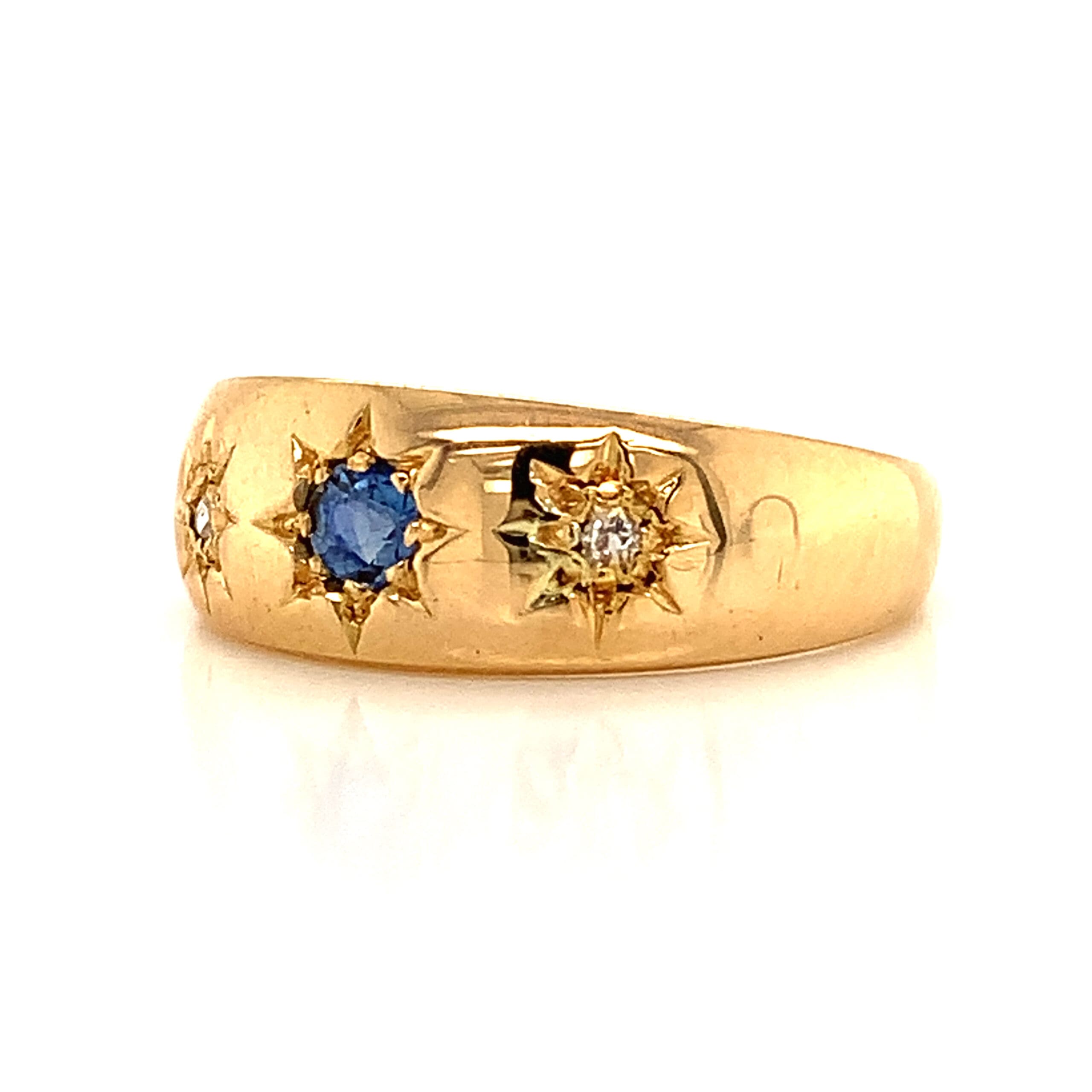 Antique Sapphire and Diamond Ring