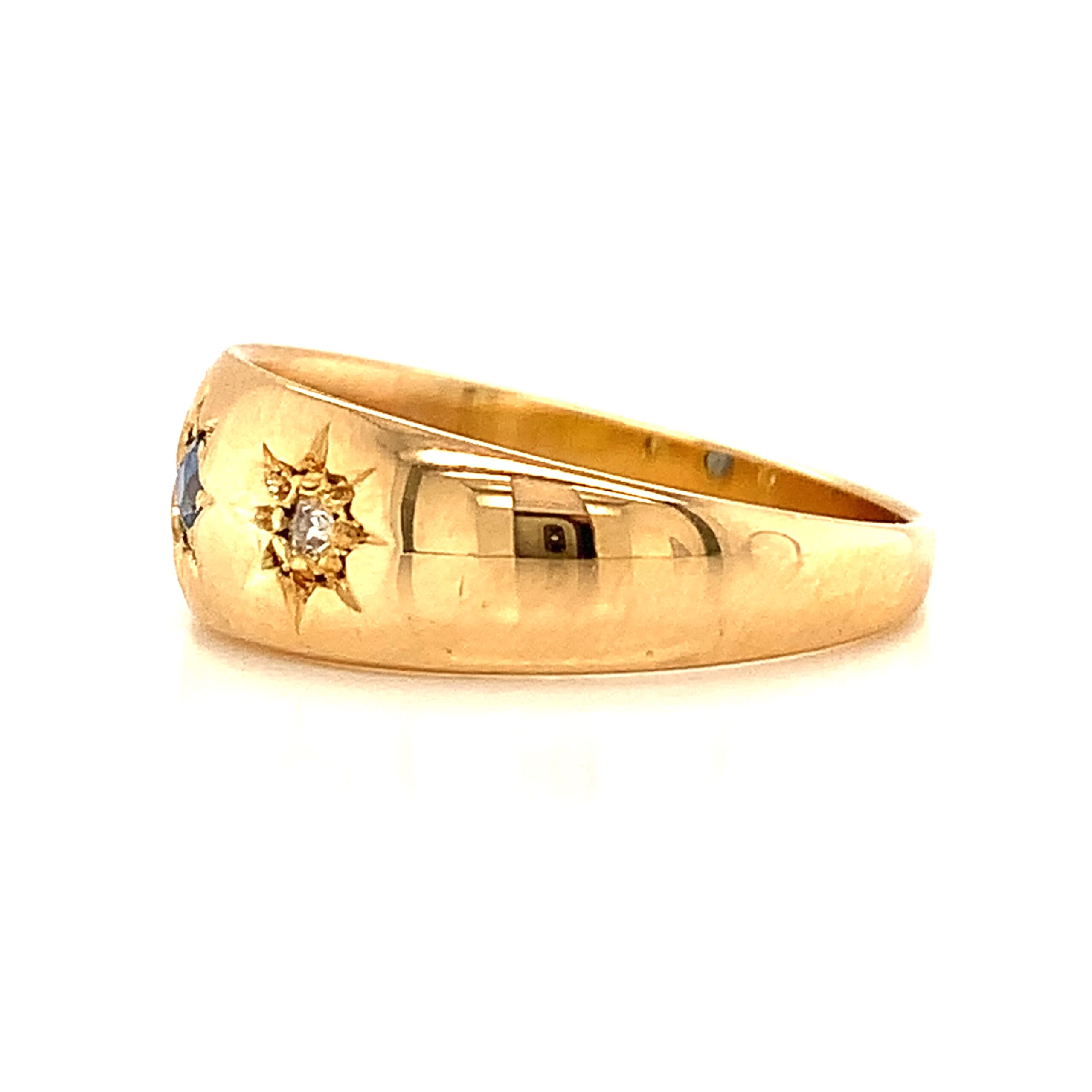 Antique Sapphire and Diamond Ring