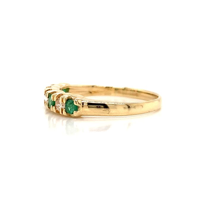 Emerald and Diamond Eternity Ring