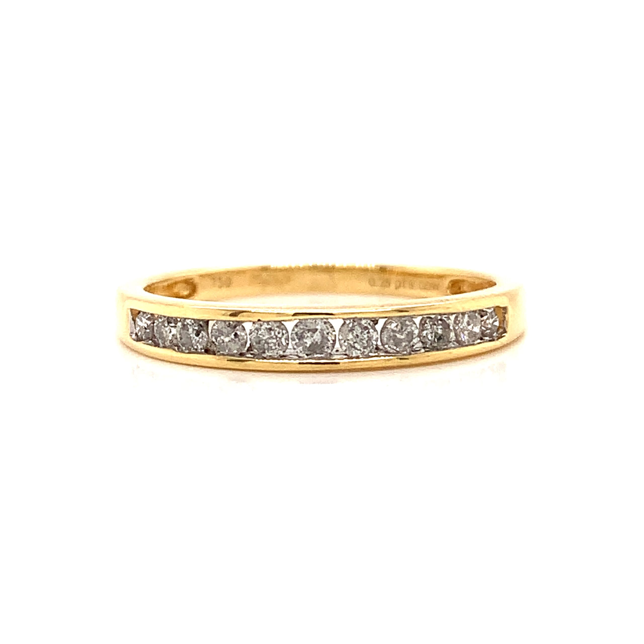 Yellow Gold Diamond Eternity Ring