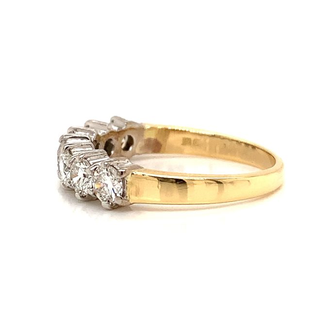 1.00ct Yellow Gold Diamond Eternity Ring