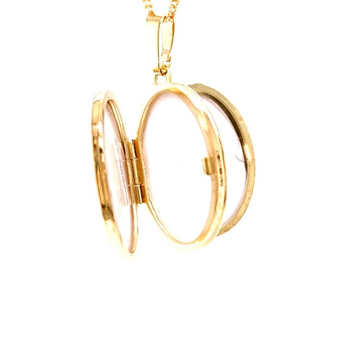 Yellow Gold Family Locket & Chain