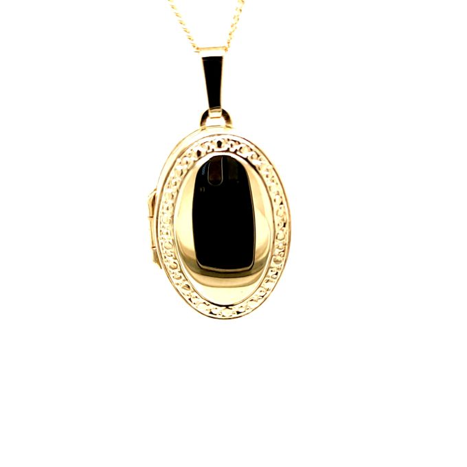 Yellow Gold Family Locket & Chain