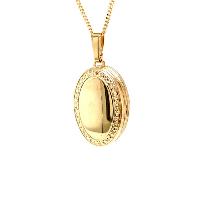 Yellow Gold Family Locket & Chain