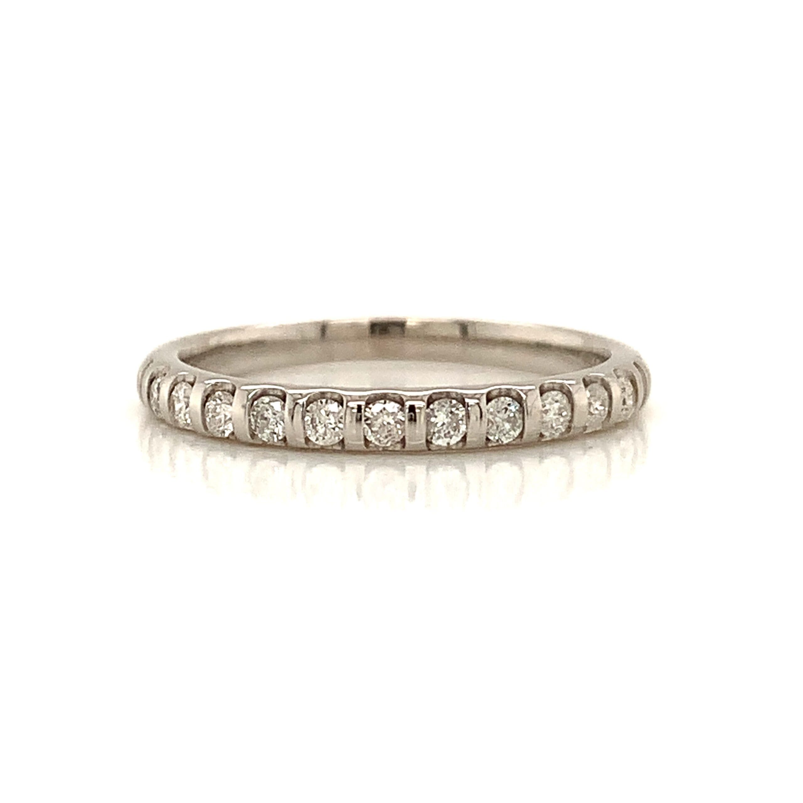 White Gold Diamond Half Eternity Ring