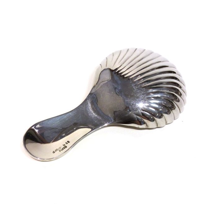 Silver Scalloped Tea Caddy Spoon