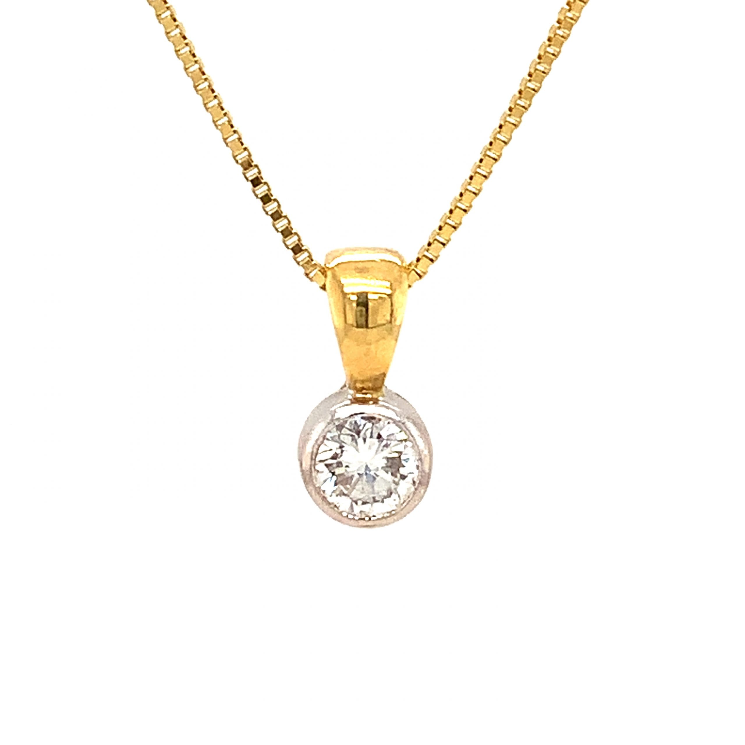 0.25ct Diamond Solitaire Necklace