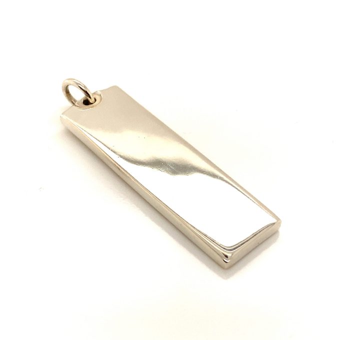 Sterling Silver Feature Hallmark Ingot Pendant