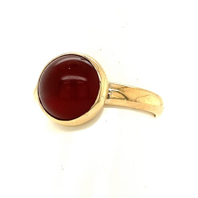 Gold Carnelian Ring