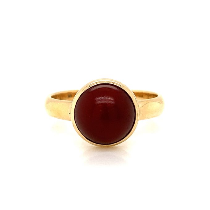 Gold Carnelian Ring