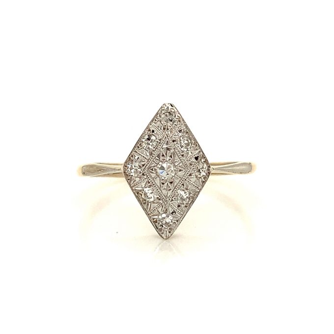 Vintage Diamond Top Ring