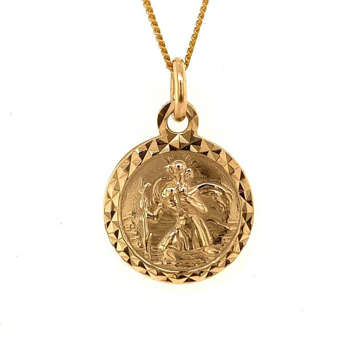 Gold St. Christopher Necklace