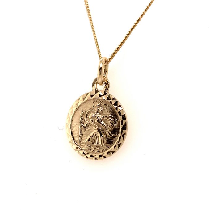 Gold St. Christopher Necklace