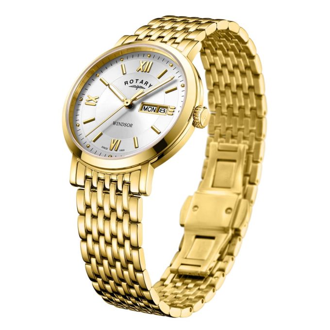 Rotary Windsor Gold Gents Watch GB05303/09