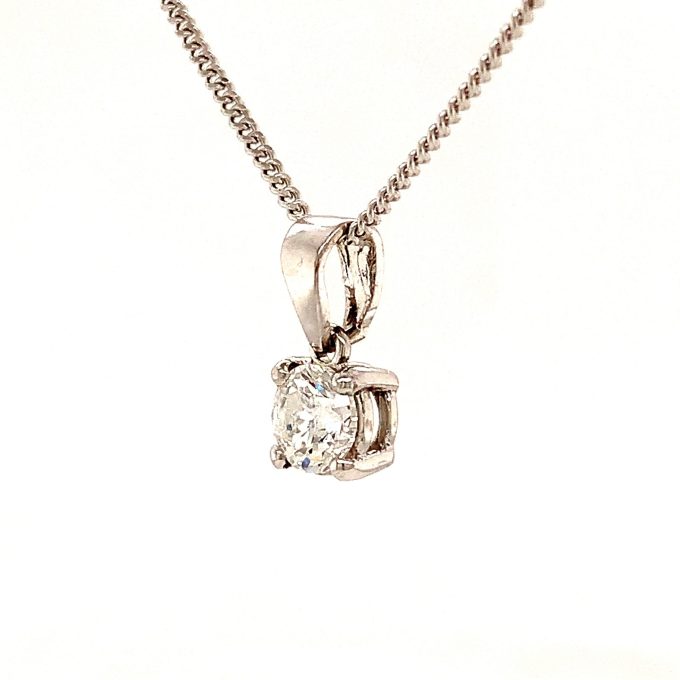 0.70ct Diamond Solitaire Necklace