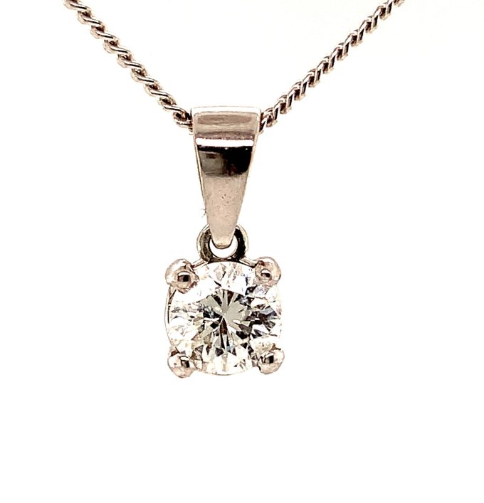 0.70ct Diamond Solitaire Necklace