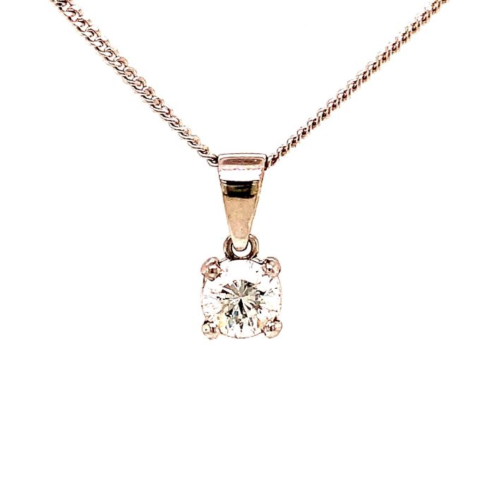 0.70ct Diamond Solitaire Necklace