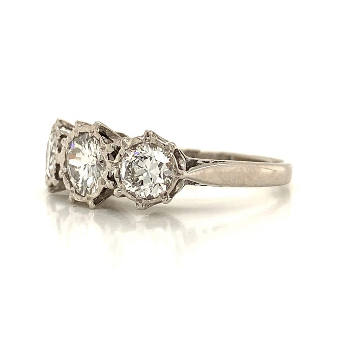 18ct Gold Diamond Trilogy Ring