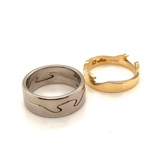 Georg Jensen 18ct Fusion Ring - Size 58