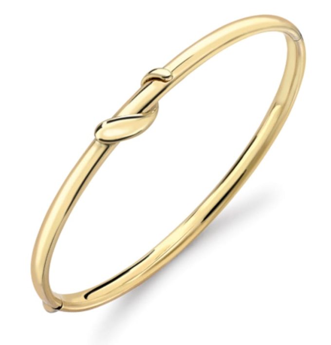 9 Carat Gold Hinged Bangle