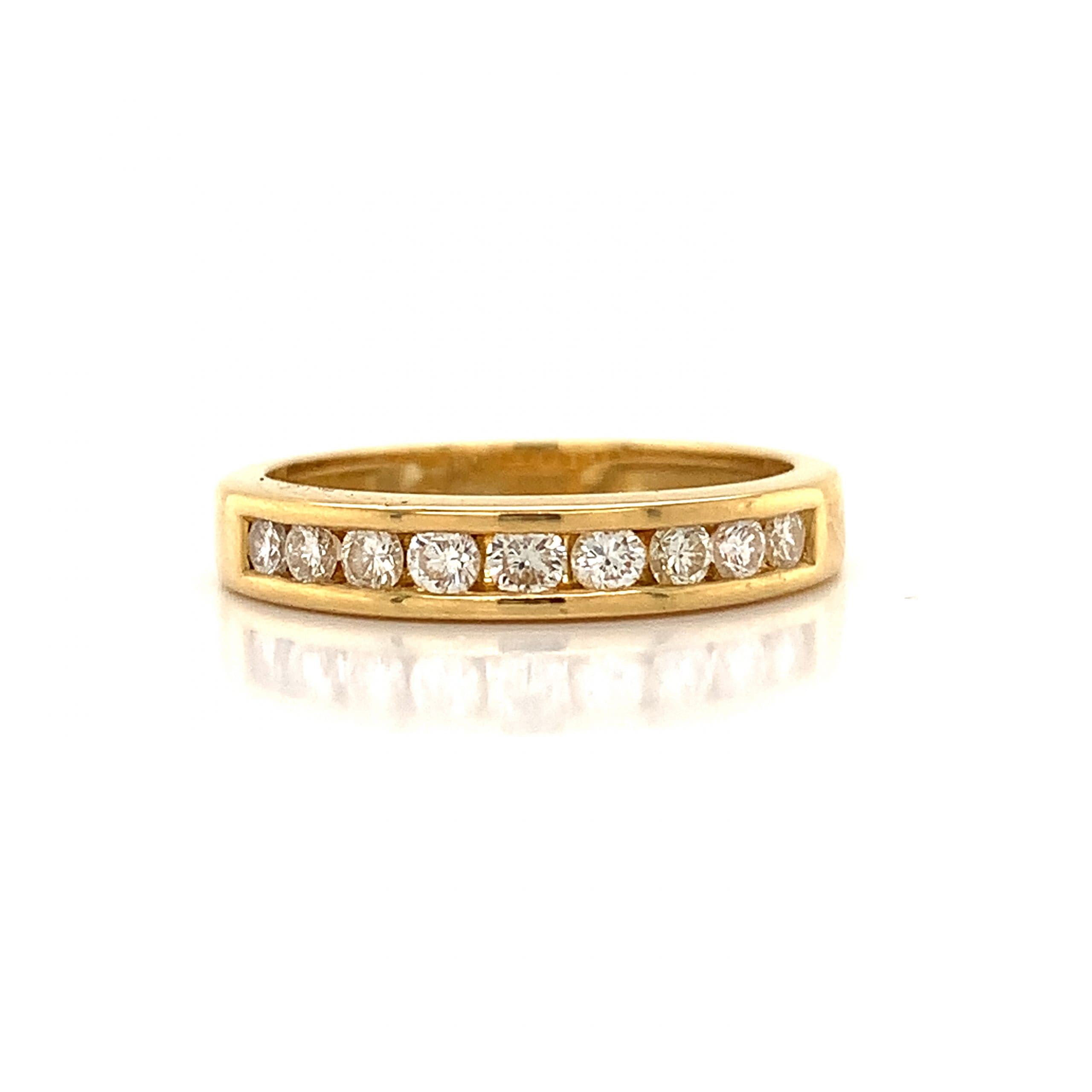 Yellow Gold Diamond Eternity Ring