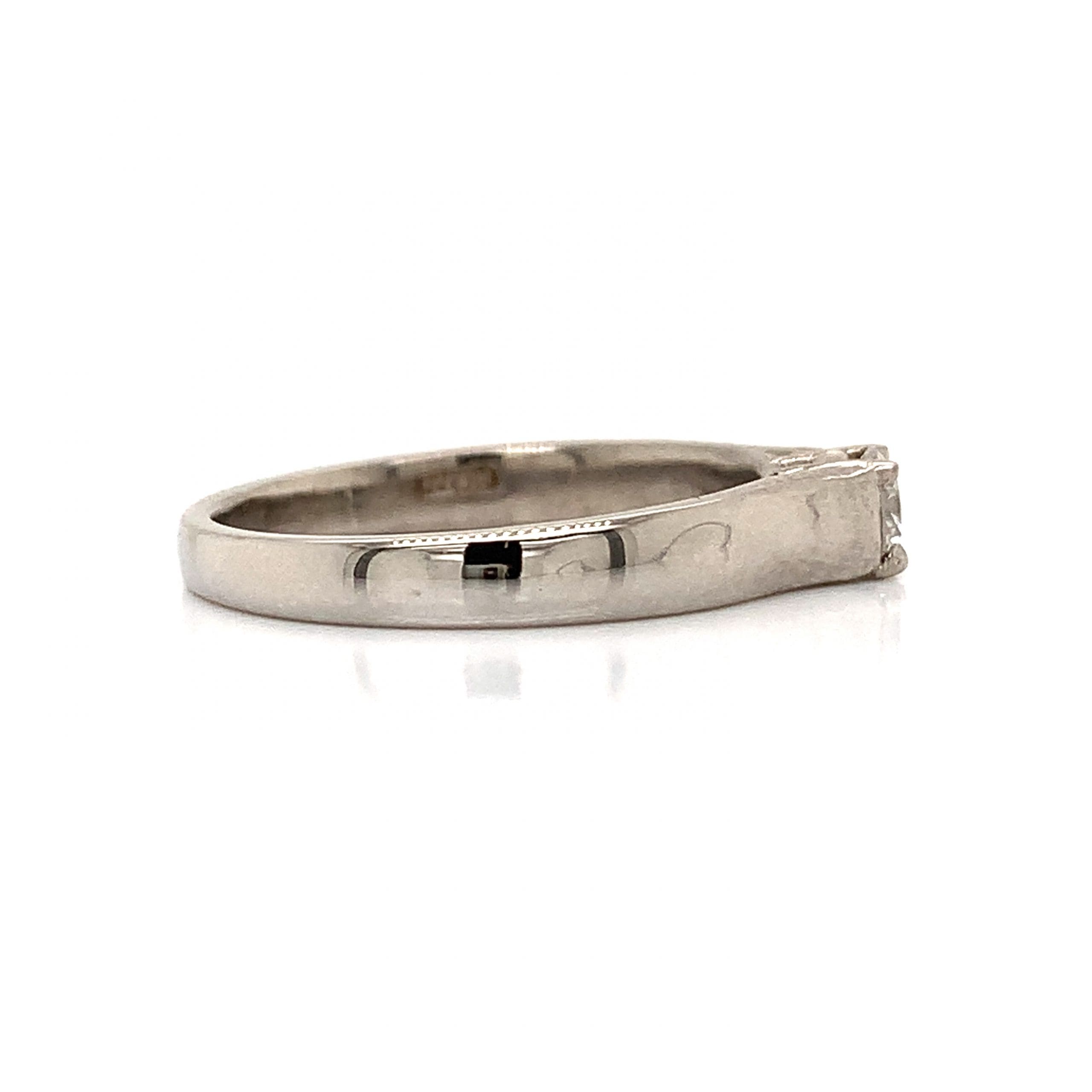 Diamond and Platinum Solitaire Ring