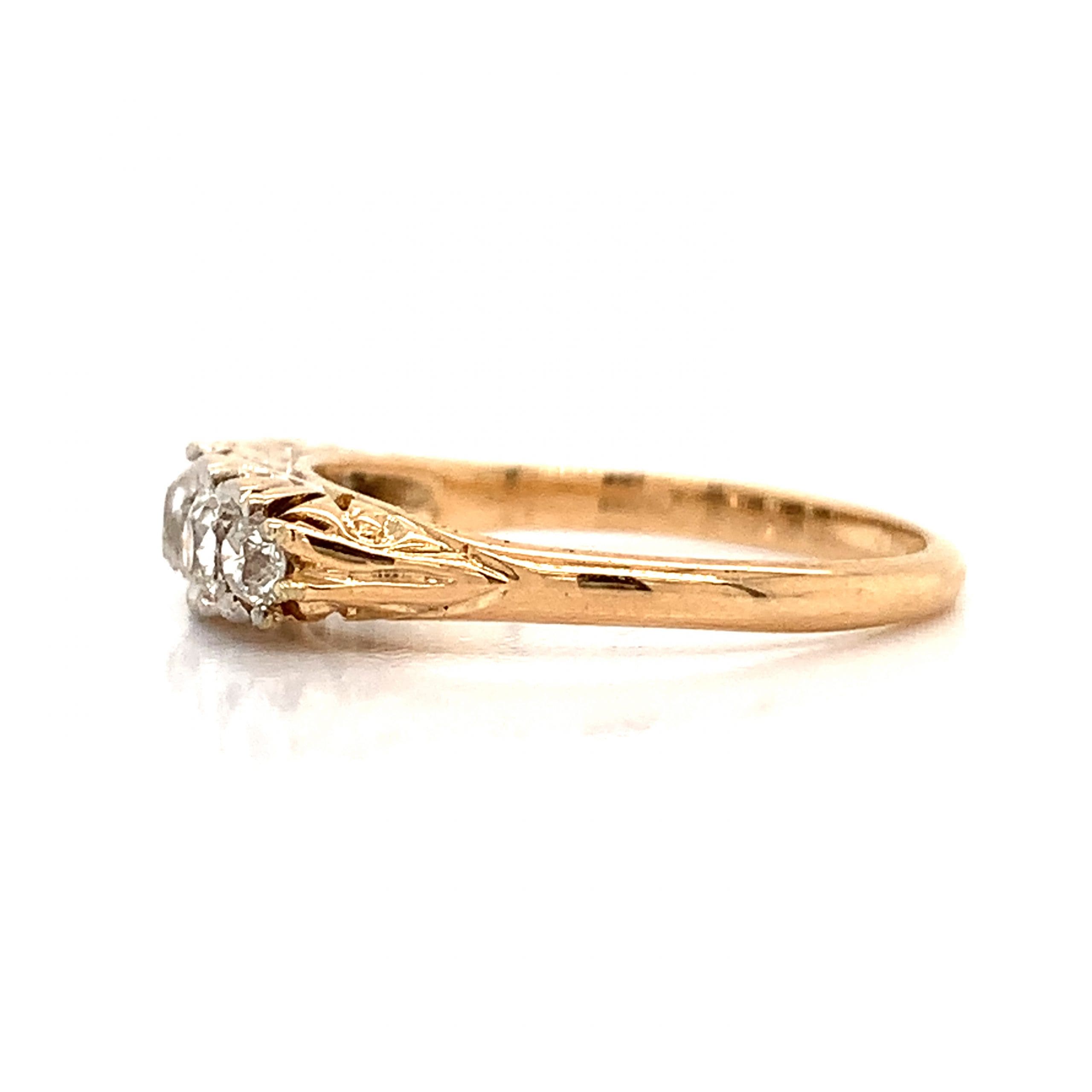 Vintage Diamond Five Stone Ring