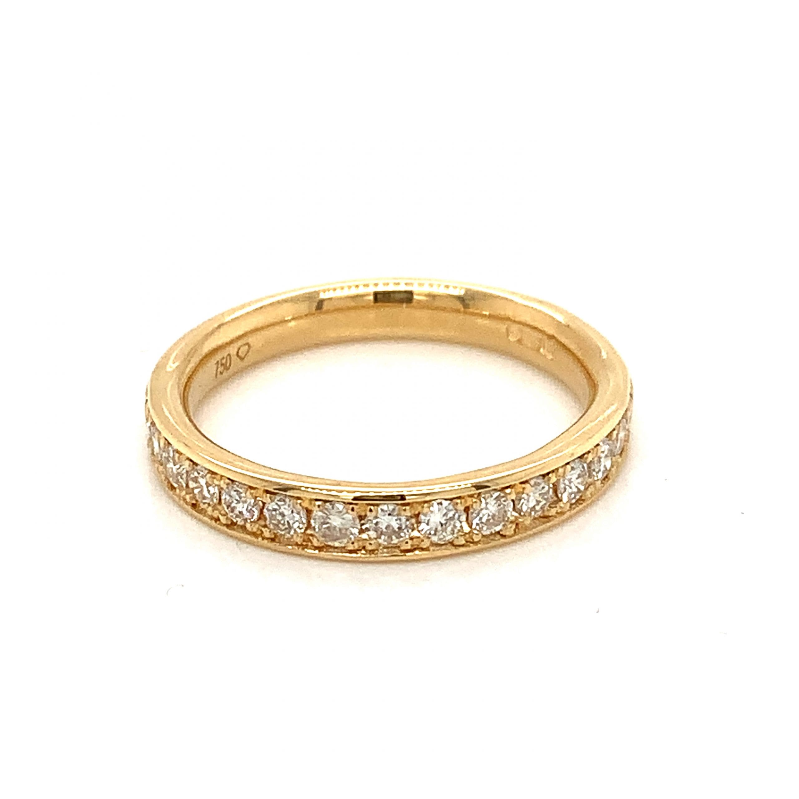 18ct Yellow Gold 0.50ct Diamond Eternity Ring