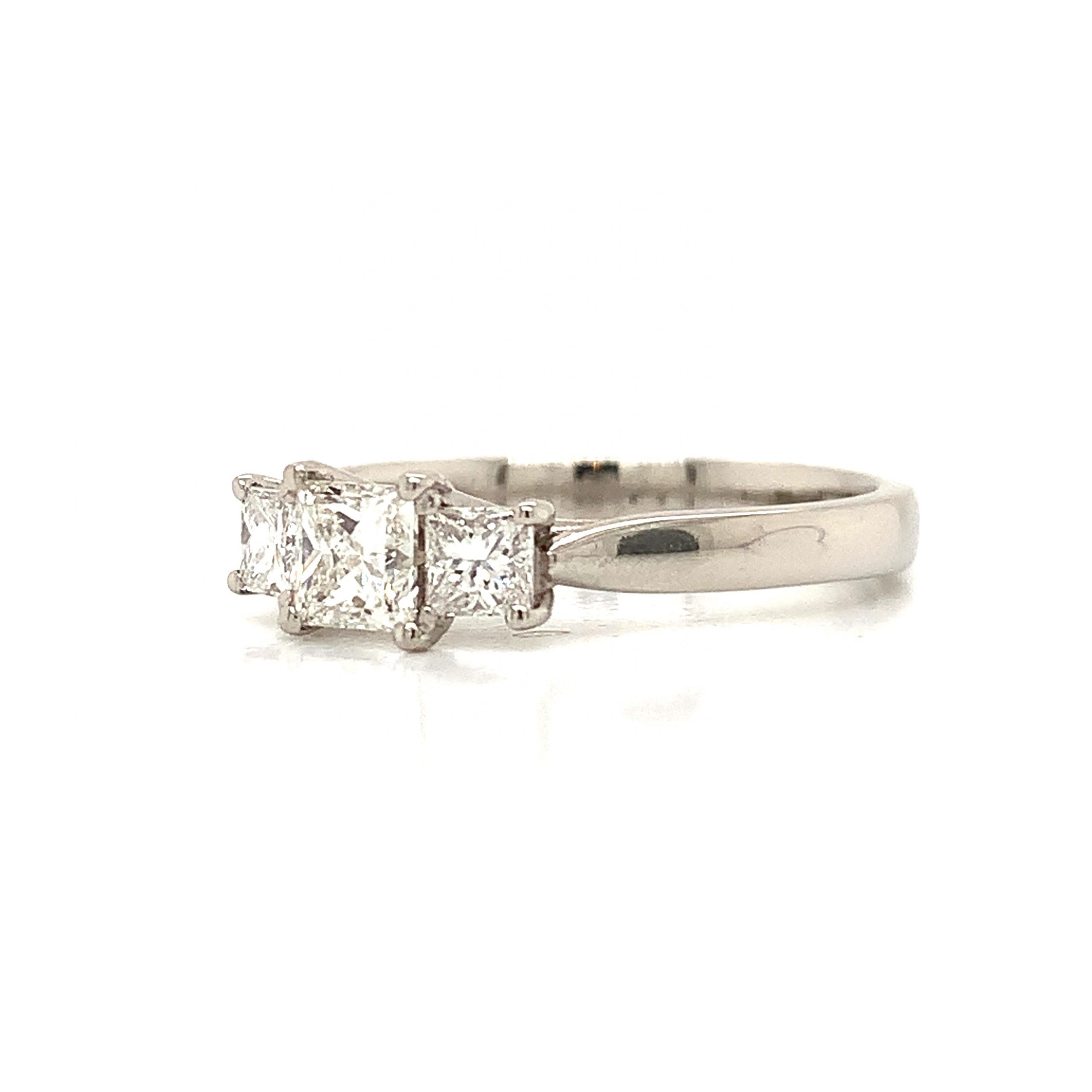 Platinum Diamond Trilogy Ring